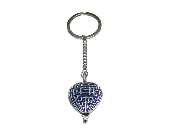 Blue Hot Air Balloon Pendant Keychain