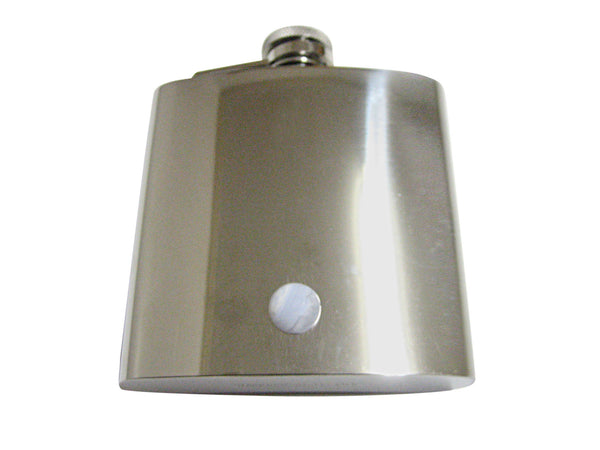 Blue Lace Agate 6 Oz. Stainless Steel Flask