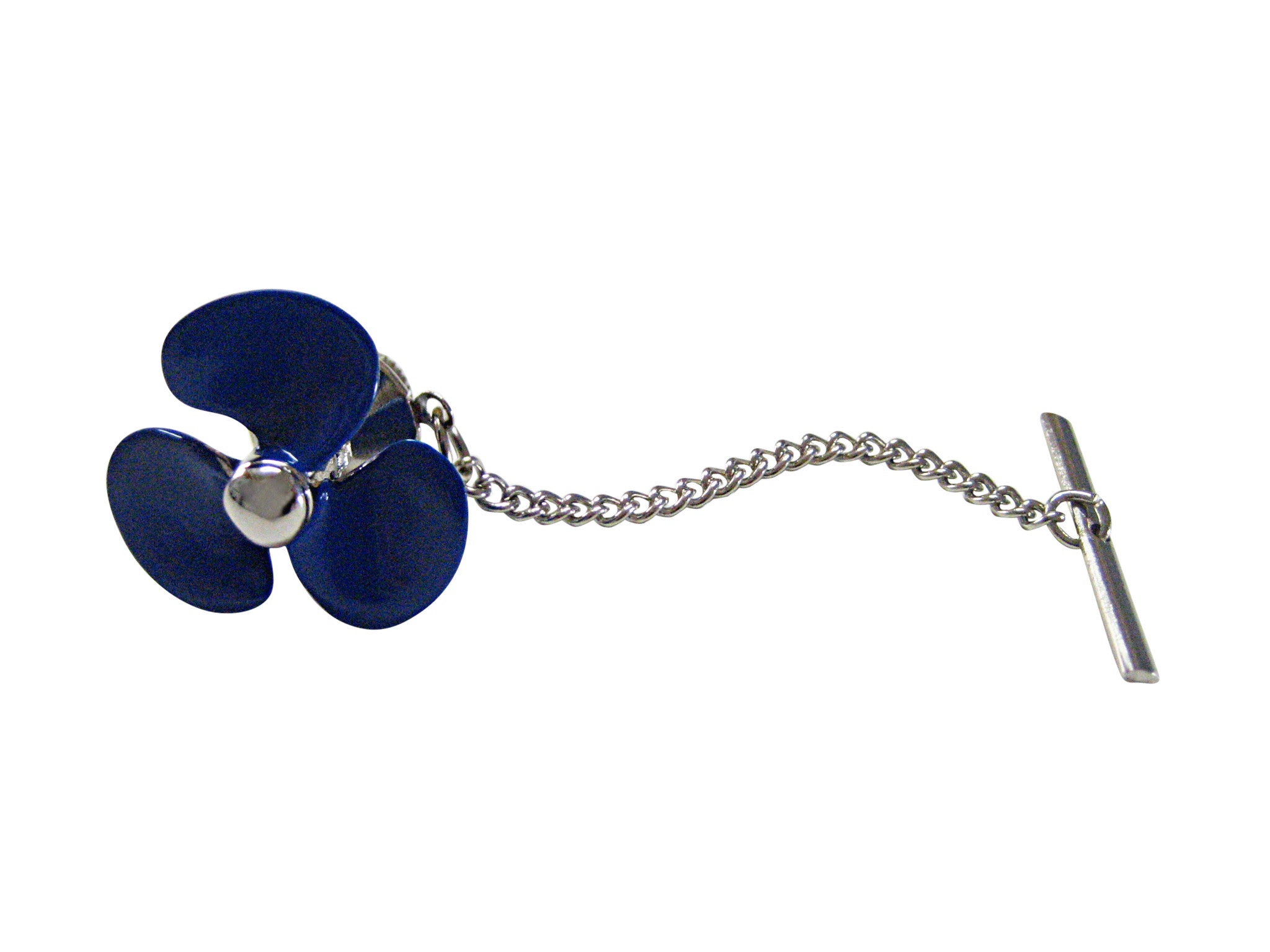 Blue Nautical Boat Propellor Tie Tack