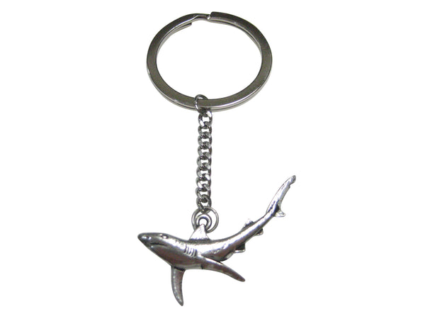 Blue Shark Pendant Keychain