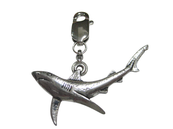 Blue Shark Pendant Zipper Pull Charm
