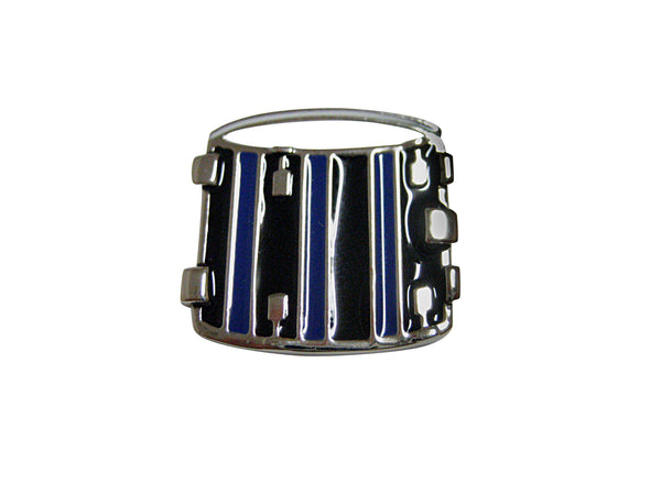 Blue and Black Toned Drum Musical Instrument Magnet