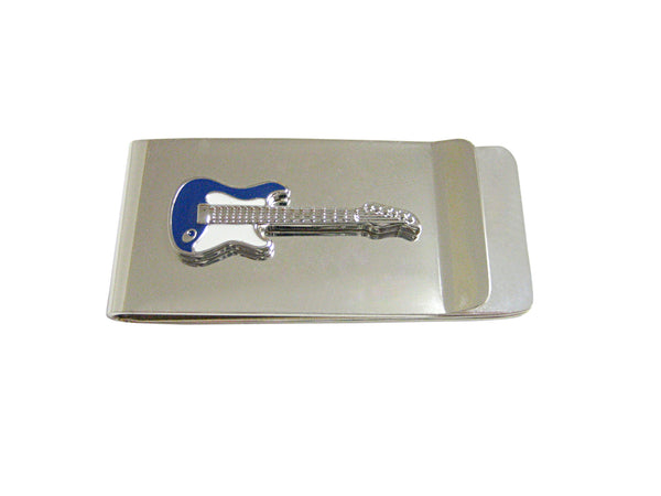 Blue and White Toned Full Guitar Money Clip