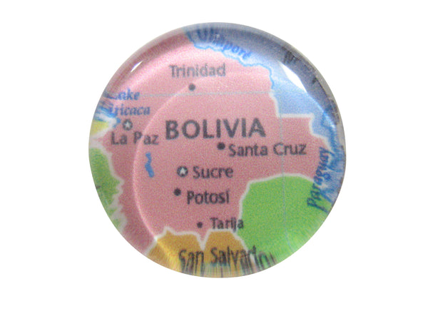 Bolivia Country Map Pendant Magnet