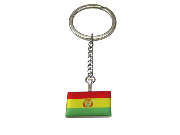 Bolivia Flag Pendant Keychain