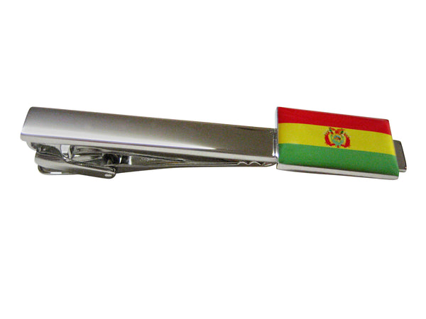 Bolivia Flag Square Tie Clip