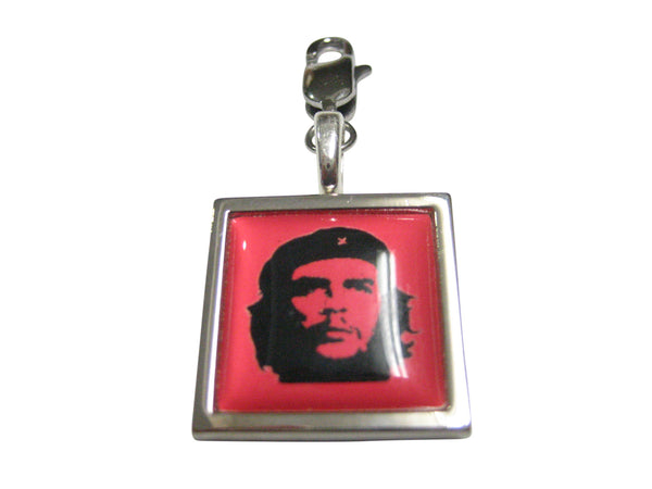 Bordered Che Guevara Pendant Zipper Pull Charm