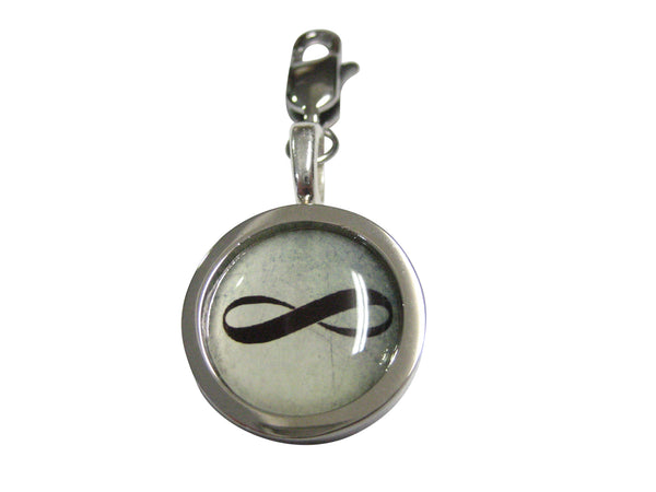 Bordered Mathematical Infinity Google Googol Symbol Pendant Zipper Pull Charm