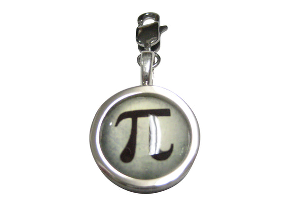 Bordered Mathematical Pi Symbol Pendant Zipper Pull Charm