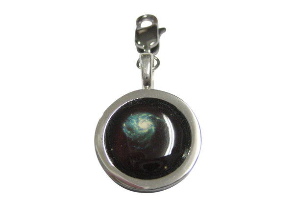 Bordered Milky Way Pendant Zipper Pull Charm