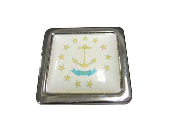Bordered Rhode Island State Flag Magnet