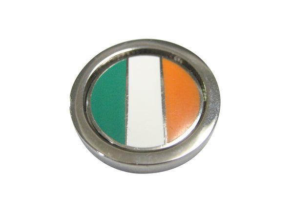 Bordered Round Ireland Flag Magnet