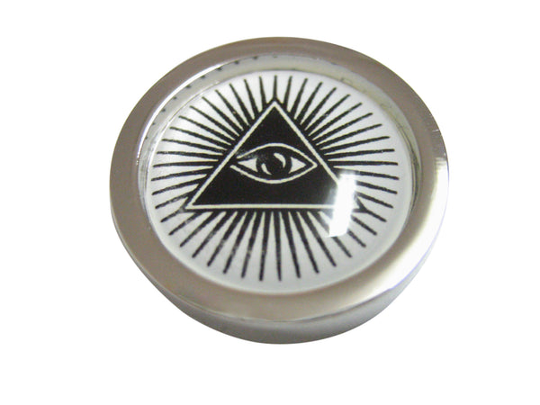 Bordered All Seeing Eye Pyramid Pendant Magnet