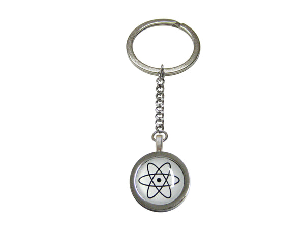 Bordered Atom Pendant Keychain