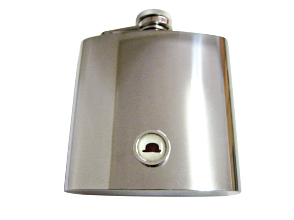 Bordered Bowler Hat 6 Oz. Stainless Steel Flask