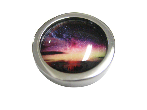 Bordered Colorful Deep Space Gas Nebula Magnet