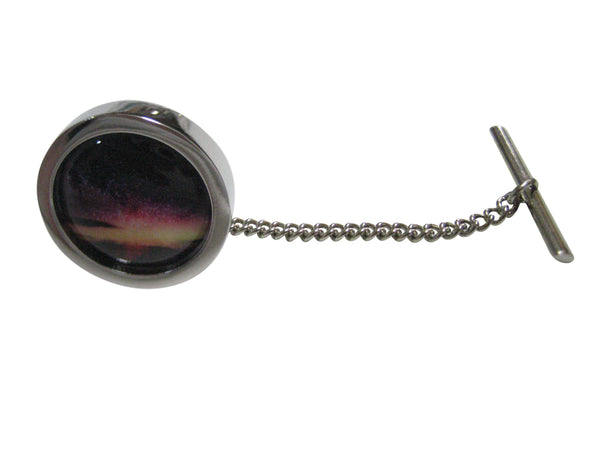 Bordered Colorful Deep Space Gas Nebula Tie Tack