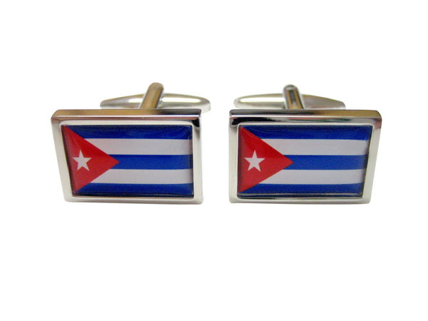 Bordered Cuba Flag Cufflinks