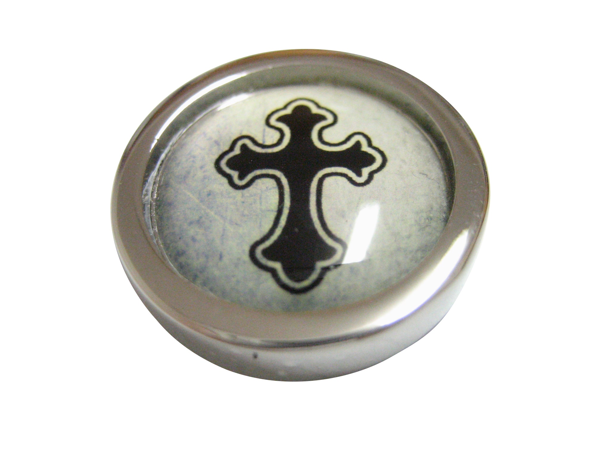 Bordered Gothic Cross Pendant Magnet