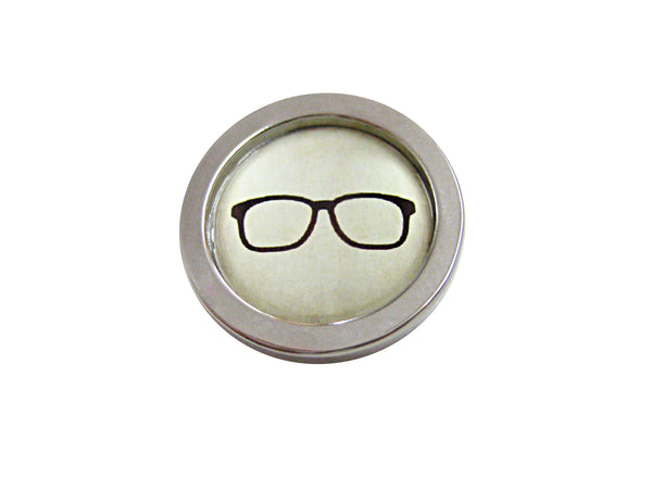 Bordered Hipster Glasses Magnet