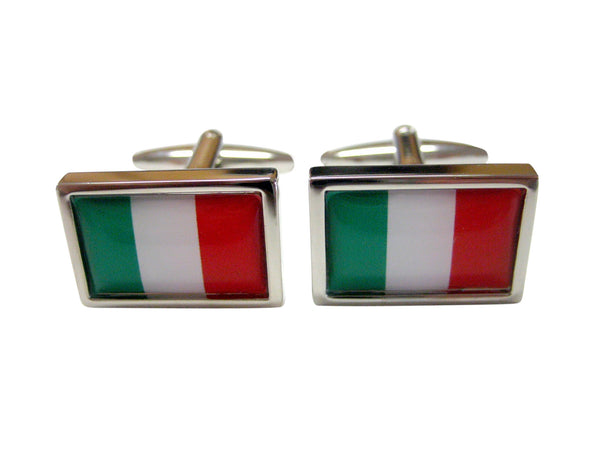 Bordered Italy Flag Cufflinks