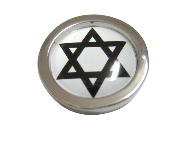 Bordered Jewish Religious Star of David Pendant Magnet