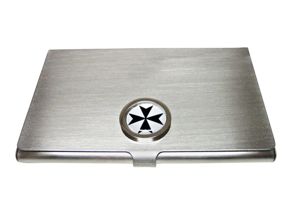 Bordered Maltese Cross Business Card Holder