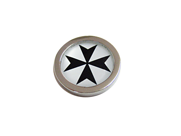 Bordered Maltese Cross Magnet