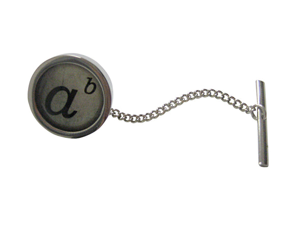 Bordered Mathematical A to the Power of B Tie Tack