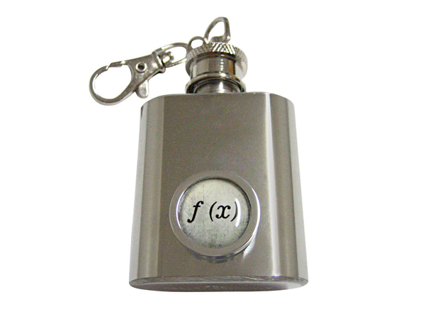 Bordered Mathematical Function of X 1oz Keychain Flask