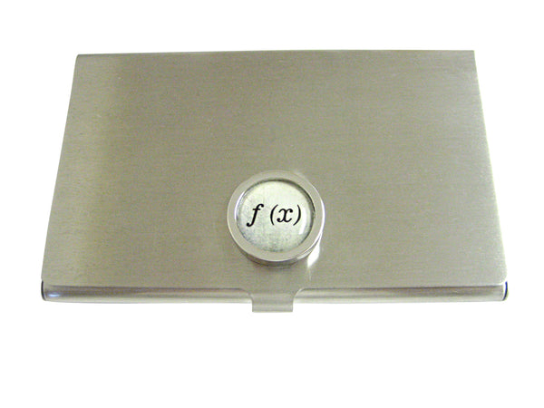 Bordered Mathematical Function of X Business Card Holder