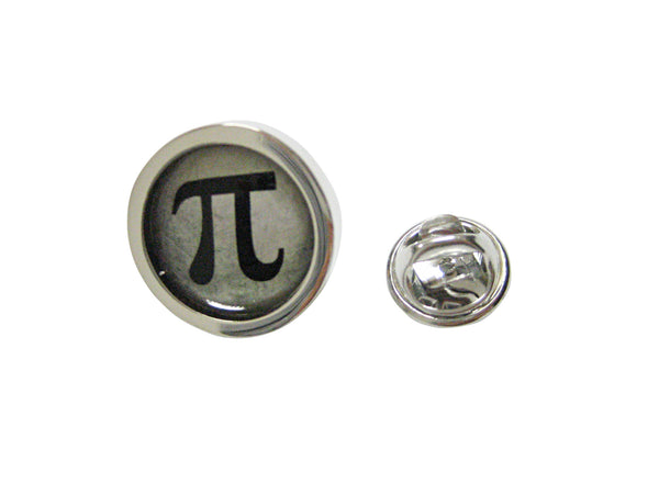 Bordered Mathematical Pi Symbol Pendant Lapel Pin