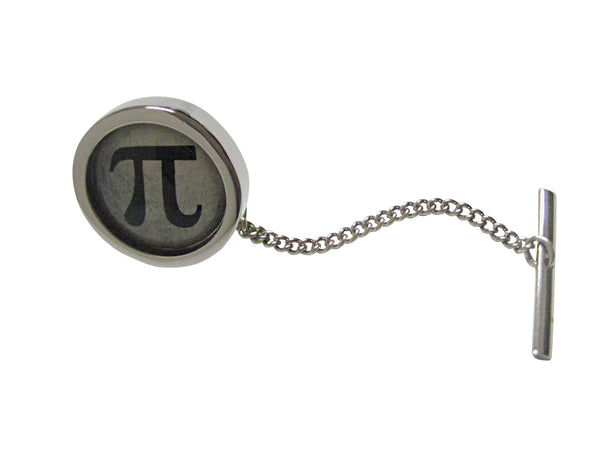 Bordered Mathematical Pi Symbol Pendant Tie Tack