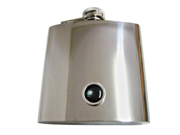 Bordered Milky Way 6 Oz. Stainless Steel Flask