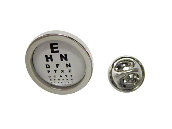 Bordered Optometrist Design Lapel Pin