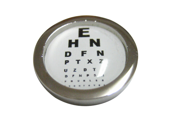 Bordered Round Optometrist Board Design Pendant Magnet