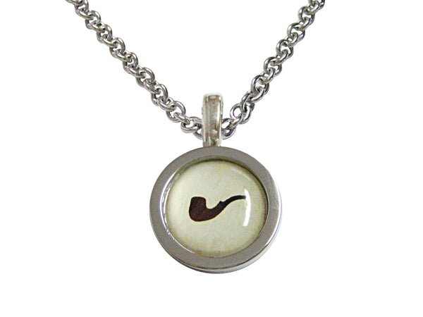 Bordered Smoking Pipe Necklace