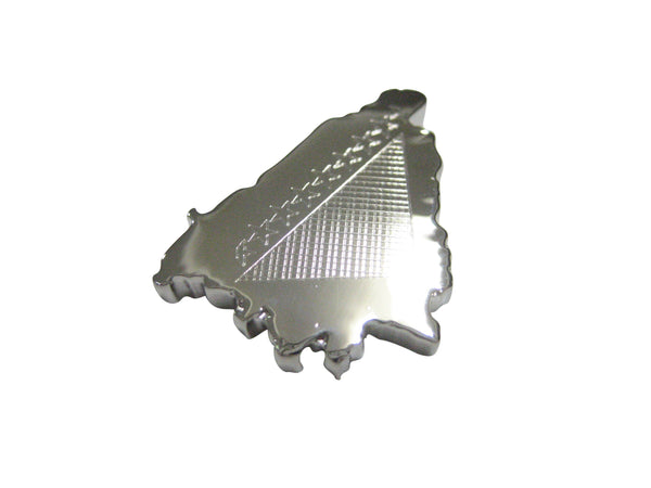 Bosnia Map Shape and Flag Design Magnet