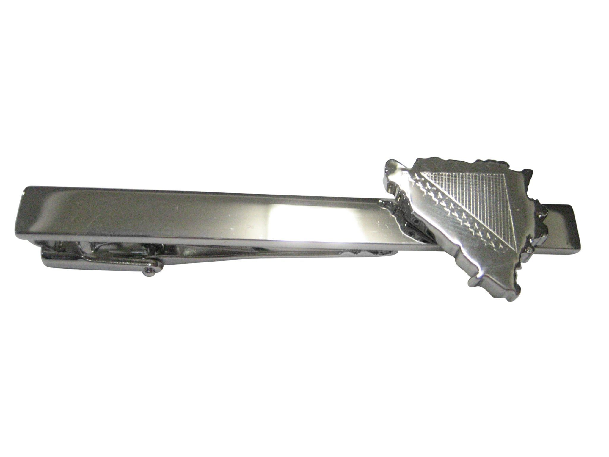 Bosnia Map Shape and Flag Design Tie Clip