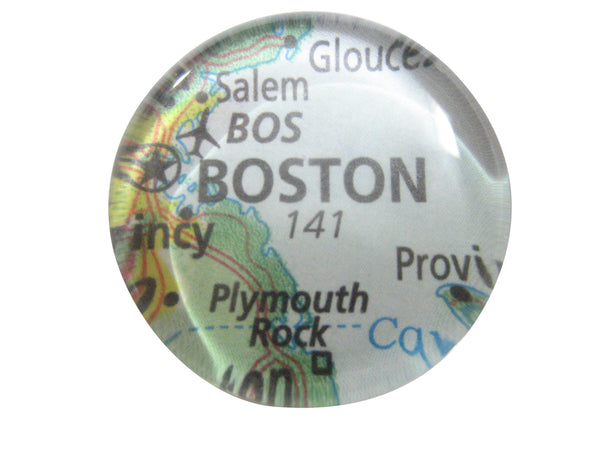 Boston Massachusetts Map Pendant Magnet