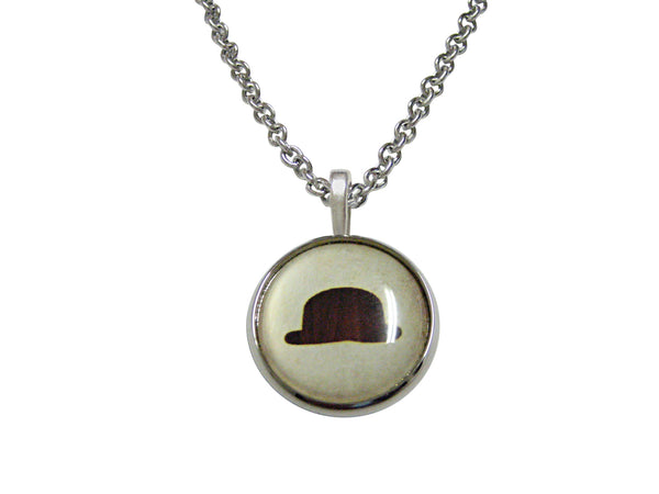 Bowler Hat Pendant Necklace