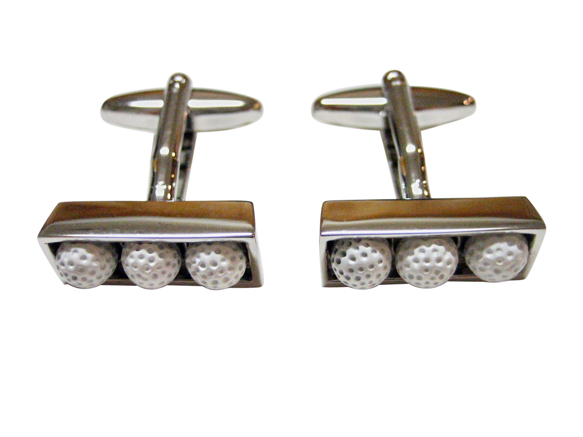 Box of Golf Ball Design Cufflinks