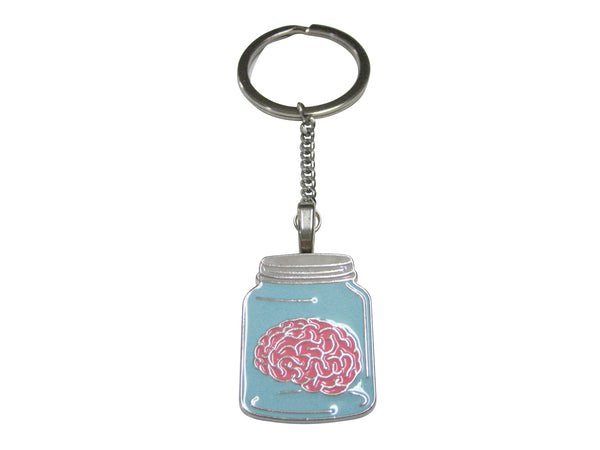 Brain In A Jar Pendant Keychain