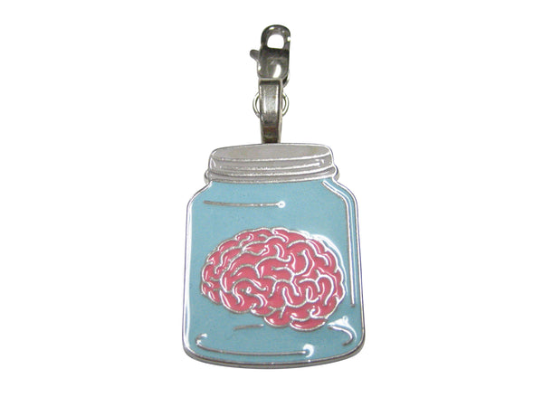 Brain In A Jar Pendant Zipper Pull Charm