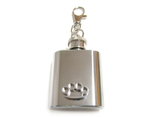 Brass Knuckles Keychain Flask