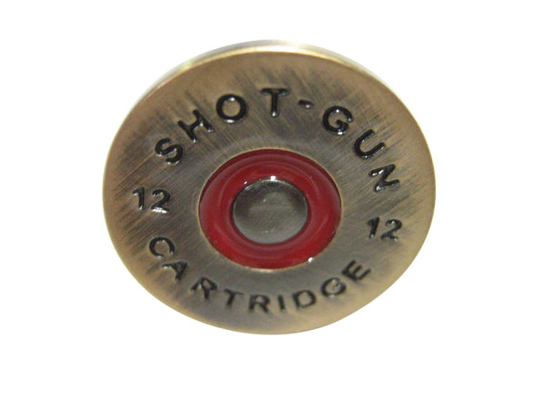 Brass Toned Shotgun Shell Cartridge Adjustable Size Fashion Ring