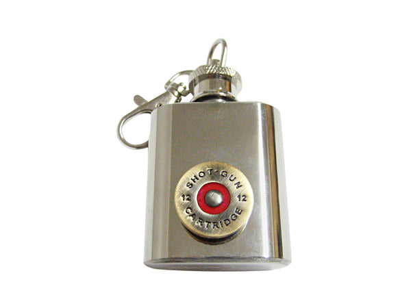 Brass Toned Shotgun Shell Keychain Flask