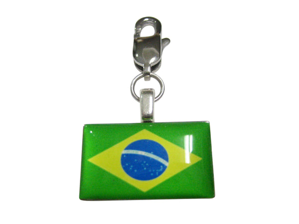 Brazil Flag Pendant Zipper Pull Charm