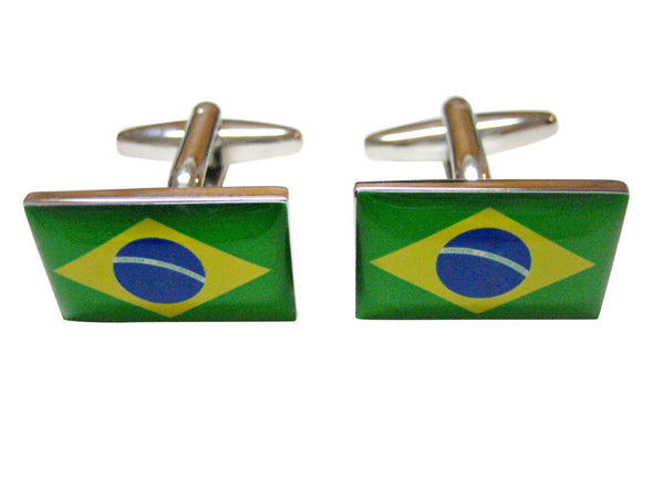 Brazil Flag Cufflinks