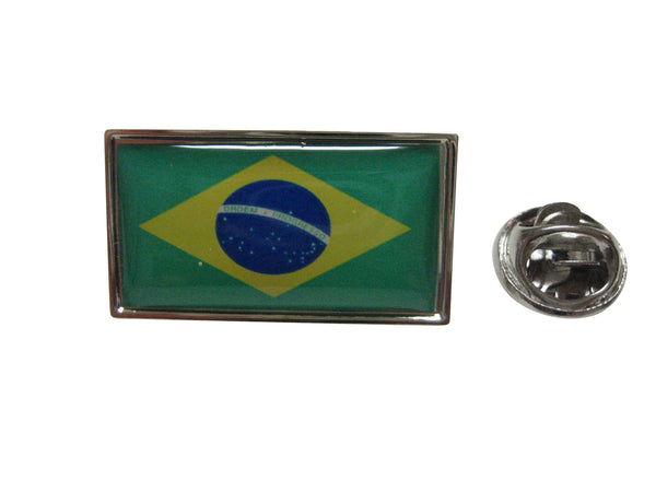 Brazil Flag Design Lapel Pin